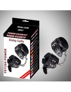 Kajdanki erotyczne Kinky Cuffs Black Adjustable Cuffs - Kajdanki erotyczne - 1 2