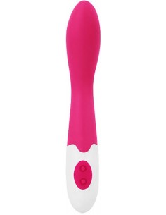 Wibrator Carly G Pink 20 Cm Silicone Vibrating 10 Speed - Wibratory Punktu G - 1 2