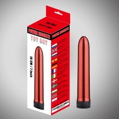 Wibrator Toy Boy Red 18 cm - 1 2