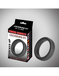 Pierścień erekcyjny Cockring 01 Black Cockring 3,5 X 4,5 Cm - Pierścienie erekcyjne niewibrujące - 1 2