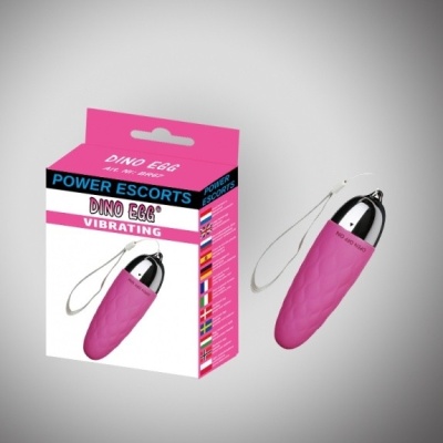 Wibrujące jajko Dino Egg różowe 10,8 cm x 3,4 cm - 1