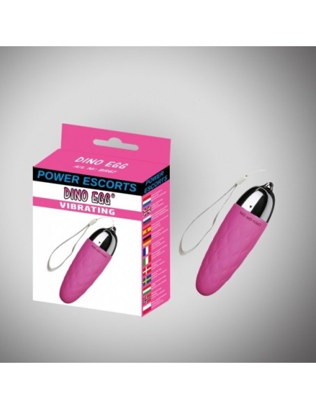 Jajeczko wibrujące Dino Egg Pink Big Egg 10,8x3,4 cm - Kulki Gejszy i Jajeczka Wibrujące - 1