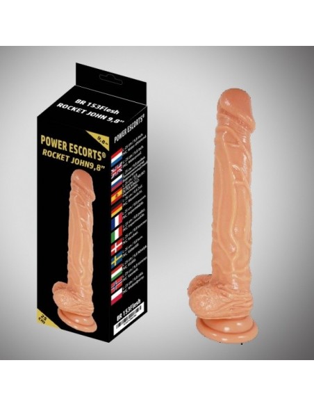 Dildo Rocket John Flesh Dildo 25 cm - Dilda realistyczne - 3