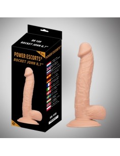 Dildo Rocket John Flesh Realistic Dildo 22 cm - Dilda realistyczne - 1 2