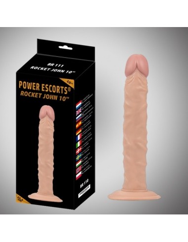 Dildo Gigant XL Rocket John BR111 25,5 cm Cieliste - Dilda giganty - 3