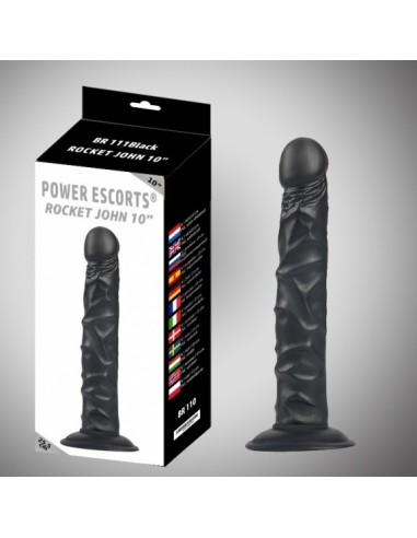 Dildo Gigant XL Rocket John BR111 25,5 cm Czarne - Dilda giganty - 2