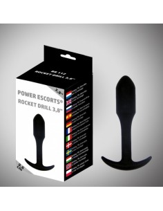 Buttplug Rocket Drill Black 9,6 Cm - Korki analne pozostałe - 1