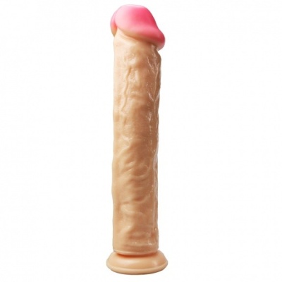 Dildo obrotowe Rocket John Flesh 28,5 cm beżowo-różowe - 1