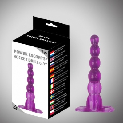 Korki analne Rocket Drill 16 cm fioletowy - 1