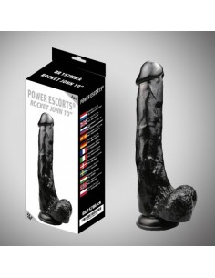Dildo Gigant XL Rocket John 25,5 cm Czarne - Dilda giganty - 1