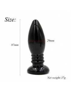 Buttplug Rocket Drill Black 8,7 Cm - Korki analne pozostałe - 1 2