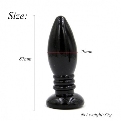 Korek analny Rocket Drill 8,7 cm czarny - 1 2