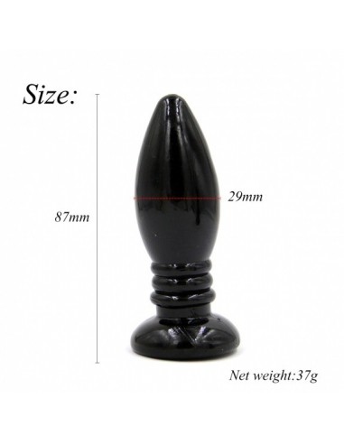 Buttplug Rocket Drill Black 8,7 Cm - Korki analne pozostałe - 2