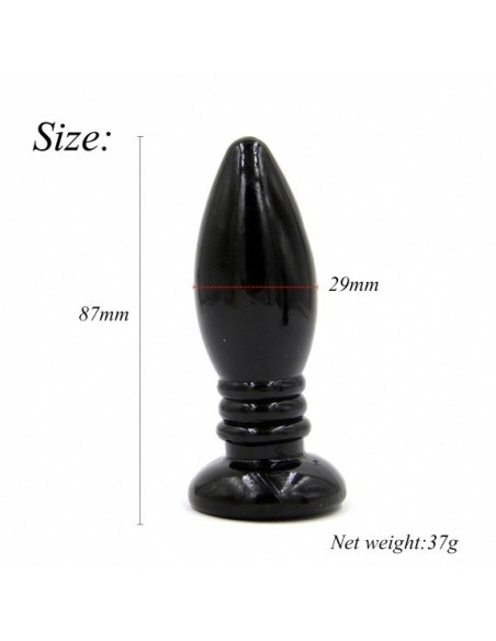 Buttplug Rocket Drill Black 8,7 Cm - Korki analne pozostałe - 2