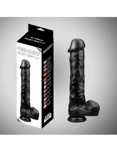 Dildo Gigant XL Rocket John 28,5 cm Czarne - Dilda giganty - 1