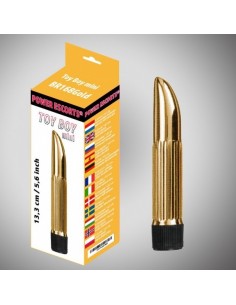Mini wibrator szminka Toy boy 13,3 cm Gold - Wibratory Mini - 1