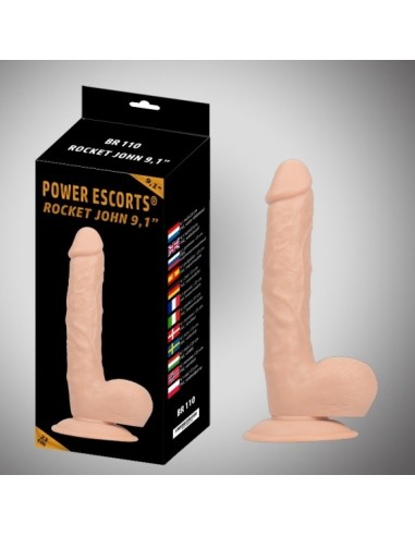 Dildo Rocket John Flesh Realistic Dildo 23 cm - Dilda realistyczne - 3