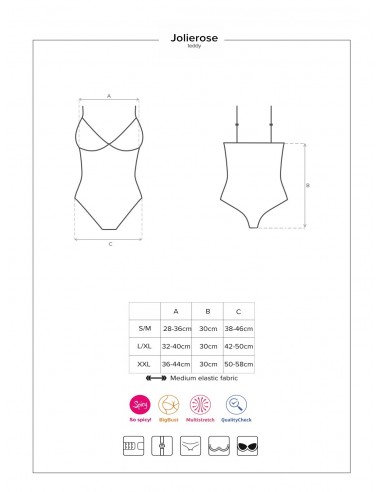 Jolierose body czerwone  S/M - Body - 5