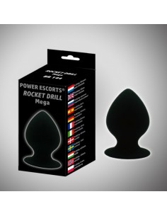 Duży korek analny Rocket drill big suction cup 11,4x6,2 cm - Duże Korki Analne - 1