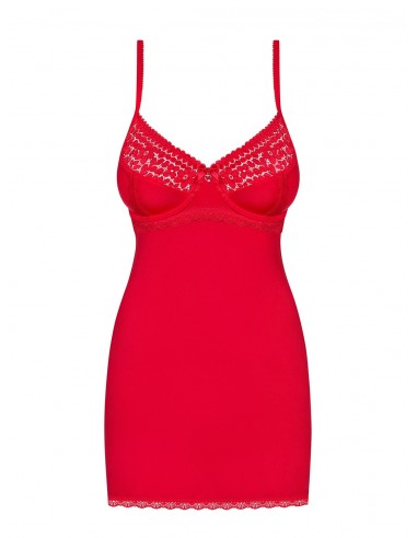Bielizna Nocna Jolierose Koszulka I Stringi Czerwone  S/M - Koszule nocne - 2