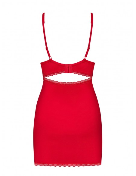 Bielizna Nocna Jolierose Koszulka I Stringi Czerwone  S/M - Koszule nocne - 3