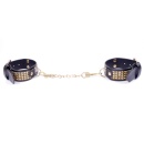 Kajdanki erotyczne Handcuffs With Cristals 3 Cm Gold - 5