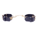Kajdanki erotyczne Handcuffs With Cristals 3 Cm Gold - 6
