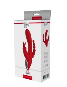 Wibrator Króliczek z Koralikami Analnymi Red Revolution Hera - Wibratory Króliczki - 1 2