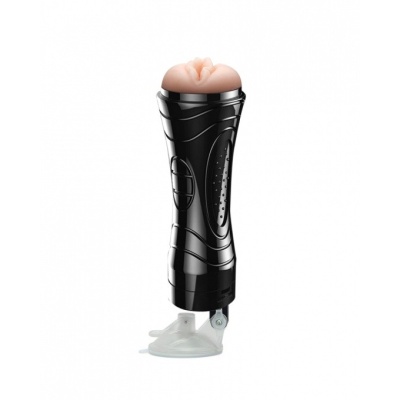 Masturbator naścienny Quickies Black 24 cm - 1 2