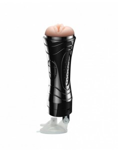 Masturbator Z Wibracją Quickies Black Wallmounted - Masturbatory i Sztuczne pochwy - 1 2