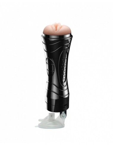 Masturbator Z Wibracją Quickies Black Wallmounted - Masturbatory i Sztuczne pochwy - 2