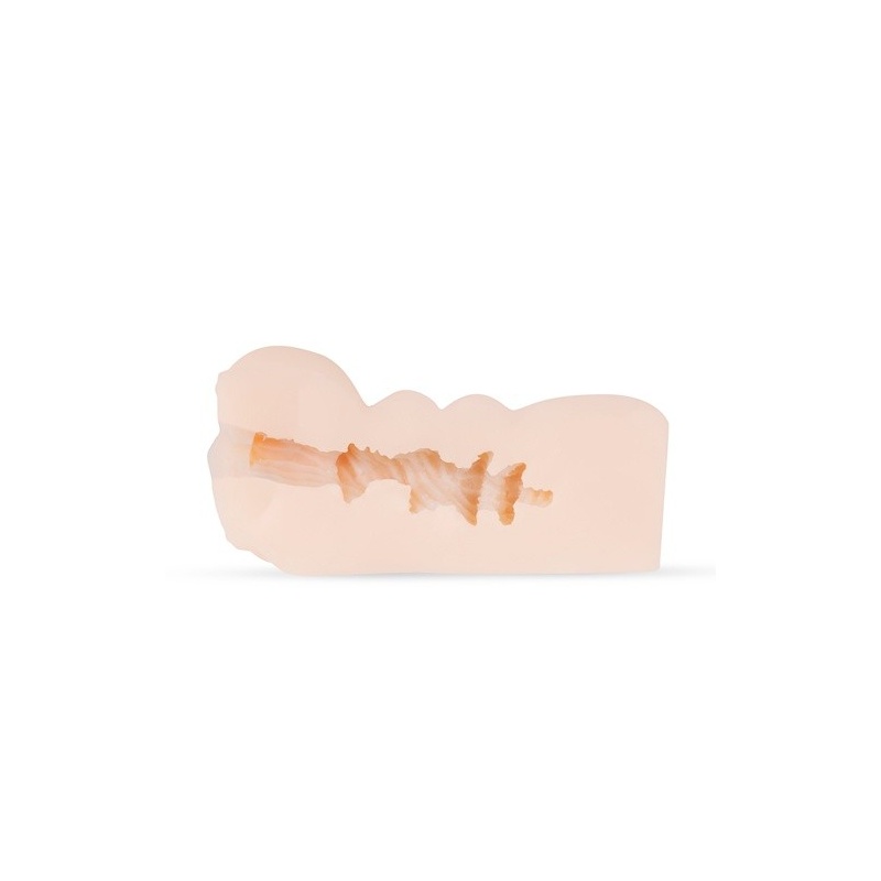 Masturbator waginalny Amelia Harper - struktura fałdek, TPR, 12 cm - 4