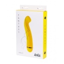 Wibrator Fantasy Phanty Yellow - zakrzywiony silikonowy stymulator punktu G, 20 trybów, 18 cm - 2