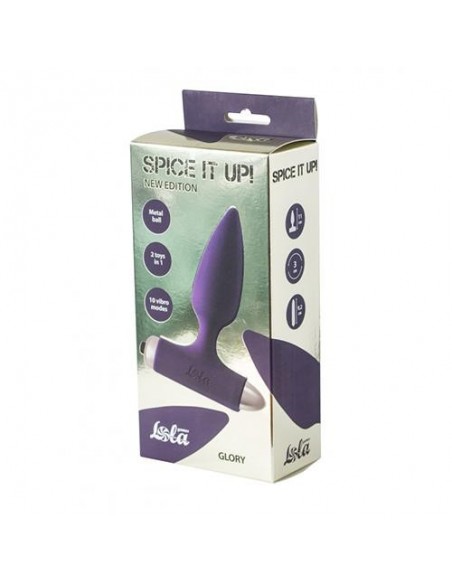 Korek analny wibrujący Spice It Up New Edition Elation Wine Red - Kulki i korki analne wibrujące - 2