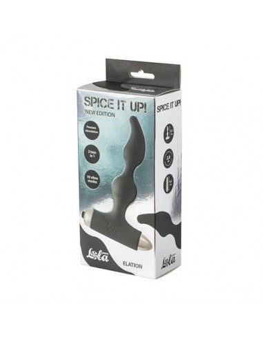 Korek analny wibrujący Spice It Up New Edition Elation Black - Kulki i korki analne wibrujące - 2