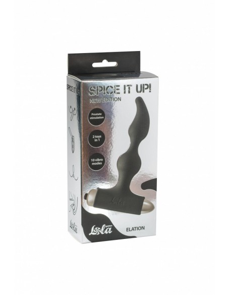 Korek analny wibrujący Spice It Up New Edition Elation Black - Kulki i korki analne wibrujące - 3
