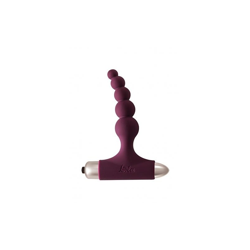 Wibrująca zaślepka analna Splendor Wine red - 10 trybów, silikon medyczny, dł. 12,1 cm, maks. średnica 2,6 cm - 1