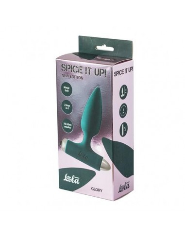 Korek analny wibrujący Spice It Up New Edition Glory Dark Green - Kulki i korki analne wibrujące - 2