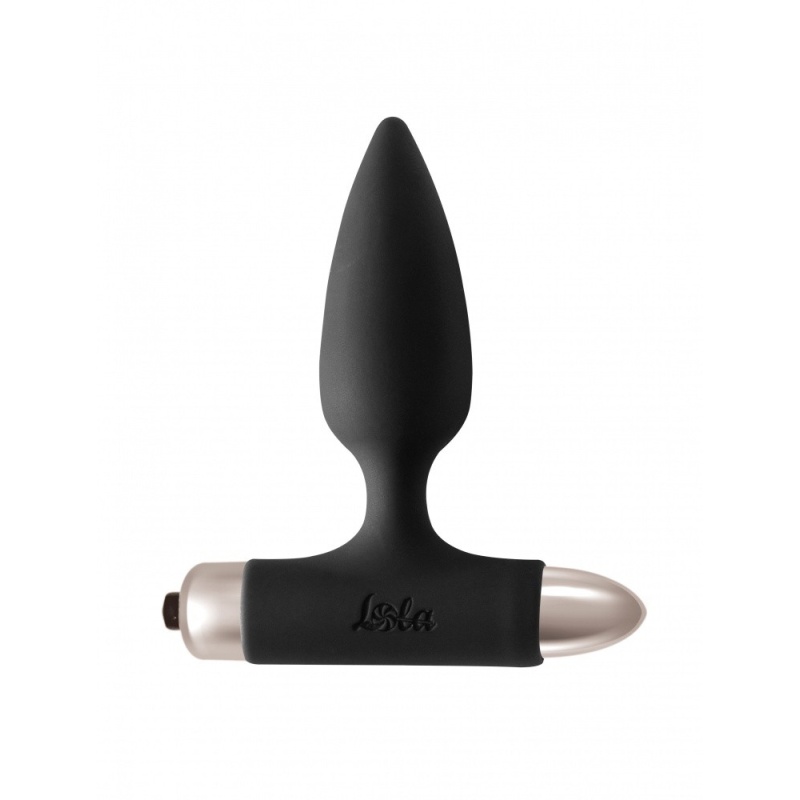 Wibrujący korek analny Glory Black z wibro-kulą - 10 trybów, silikon medyczny, 15 cm (Ø 3,2 cm) - 1