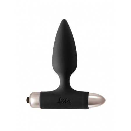 Wibrujący korek analny Glory Black z wibro-kulą - 10 trybów, silikon medyczny, 15 cm (Ø 3,2 cm) - 1