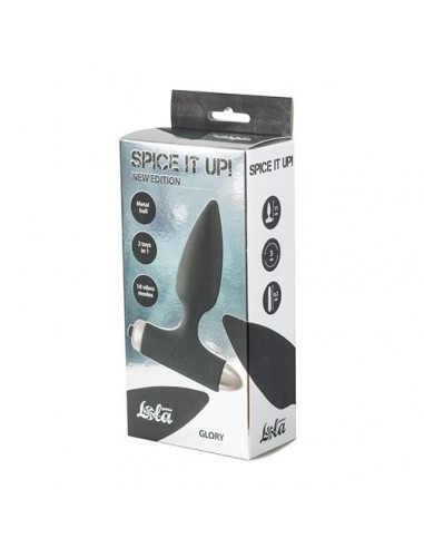 Korek analny wibrujący Spice It Up New Edition Glory Black - Kulki i korki analne wibrujące - 2
