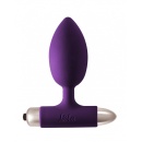 Wibrujący korek analny Perfection Ultraviolet z wyjmowaną kulą wibracyjną, 10 trybów, długość 11,1 cm - 1