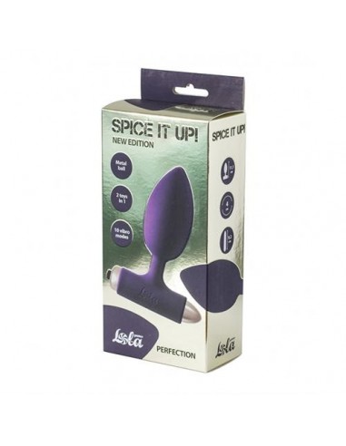 Korek analny wibrujący Vibrating Anal Plug Spice It Up New Edition Perfection Ultraviolet - Kulki i korki analne wibrujące - 2