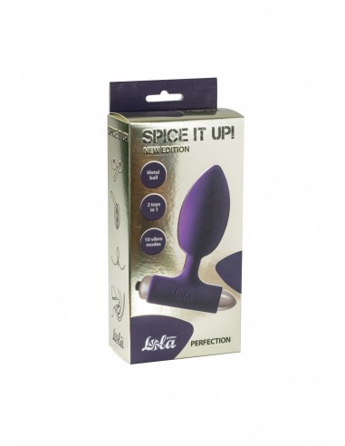 Korek analny wibrujący Vibrating Anal Plug Spice It Up New Edition Perfection Ultraviolet - Kulki i korki analne wibrujące - 3