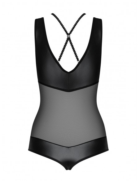 Uwodzicielska bielizna Leatheria body czarne  S/M - Body - 6