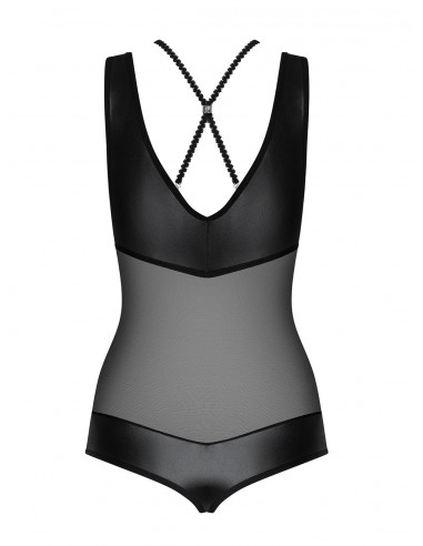 Uwodzicielska bielizna Leatheria body czarne L/XL - Body - 6