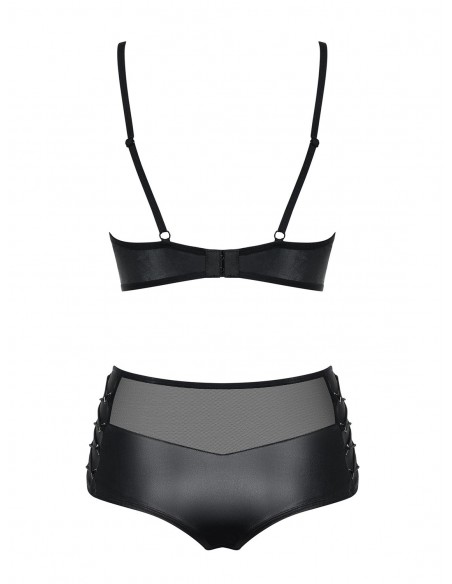 Komplet Bielizny Leatheria 2-Częściowy Czarny L/Xl - Komplety bielizny erotycznej - 6