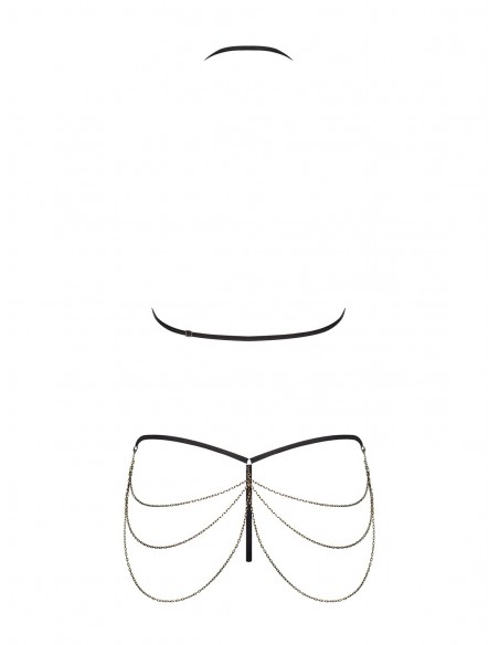 Komplet Bielizny Redella 2-Częściowy Czarny L/Xl - Komplety bielizny erotycznej - 6