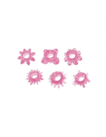 Zestaw pierścieni erekcyjnych Kit Di 6 Anelli Fallici Elastici Timeless - Pierścienie erekcyjne niewibrujące - 1