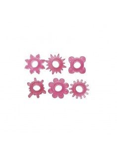 Zestaw pierścieni erekcyjnych Kit Di 6 Anelli Fallici Elastici Timeless - Pierścienie erekcyjne niewibrujące - 1 2